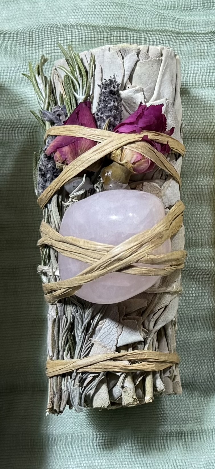 White Sage and Rose Quartz Bundle